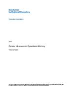 Gender influences on eyewitness memory